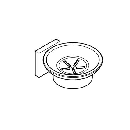 GROHE 41096DC0 - Zeephouder START CUBE 110 x 56 x 125 mm, RVS