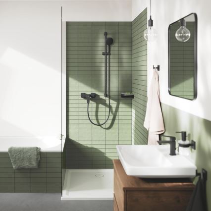 GROHE 411062430 - Étagère d'angle pour douche ESSENTIALS 250 × 250 mm noire