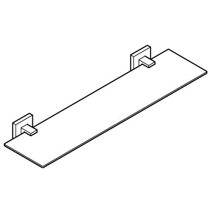 GROHE 41109000 - Étagère en verre START CUBE 530 mm chromé brillant