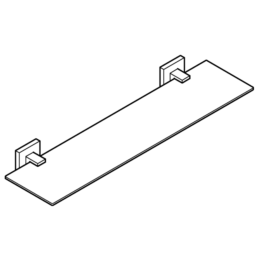 GROHE 41109000 - Glazen plank START CUBE 530 mm, glanzend chroom