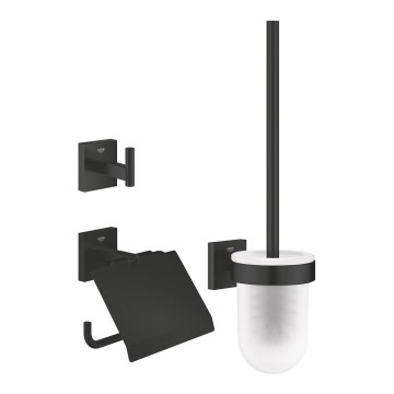 GROHE 411232430 - 3-in-1 toiletaccessoireset ESSENTIALS zwart