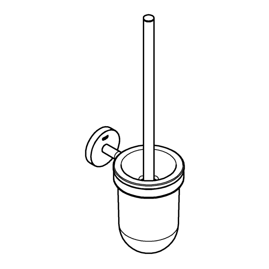 GROHE 41169000 - START toiletreinigingsset, mat en glanzend chroom
