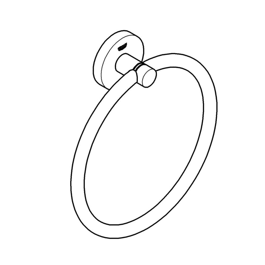 GROHE 411742430 - Porte-serviettes START 180 mm noir