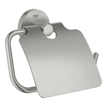 GROHE 41179DC0 - Porte-rouleau de papier toilette ESSENTIALS en acier inoxydable