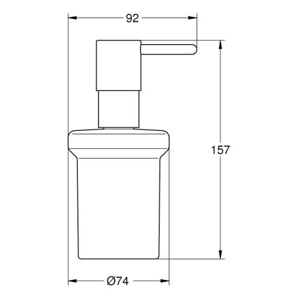 GROHE 41188000 - Distributeur de savon QUICKFIX START 160 ml chromé brillant