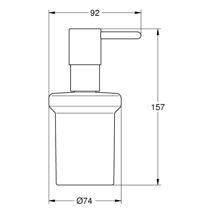 GROHE 411882430 - Distributeur de savon START 160 ml noir