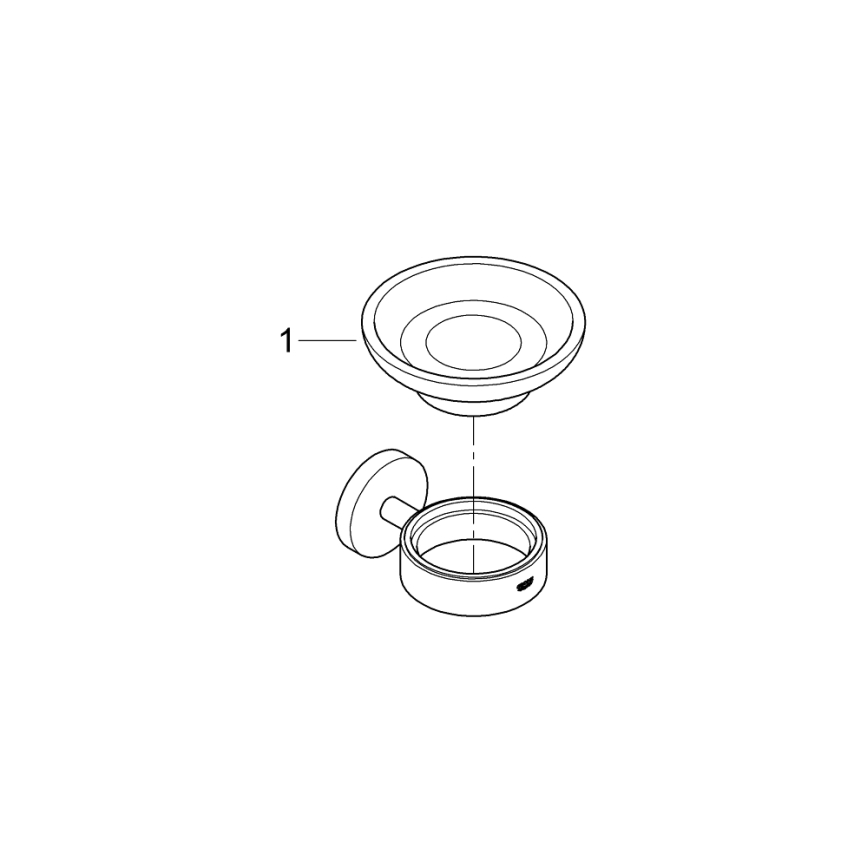 GROHE 411932430 - Zeepbakje START zwart