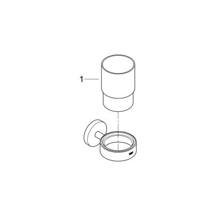 GROHE 41194000 - Glas met houder START 96 × 106 mm glanzend chroom
