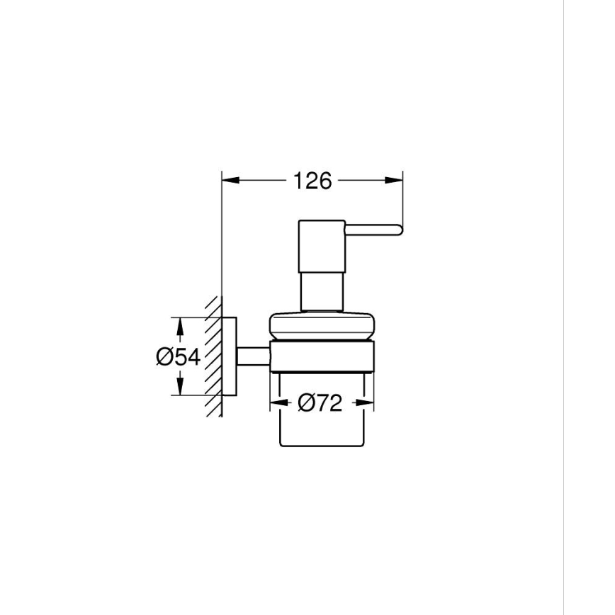 GROHE 411952430 - Dispenser voor vloeibare zeep START 160 ml zwart