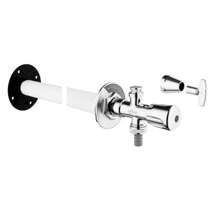 GROHE 41208000 - Robinet mural extérieur EUROTEC DN 15 chrome brillant