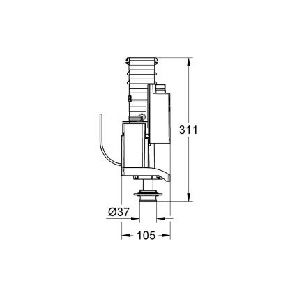 GROHE 42320000 - Afvoerventiel AV1, glanzend chroom