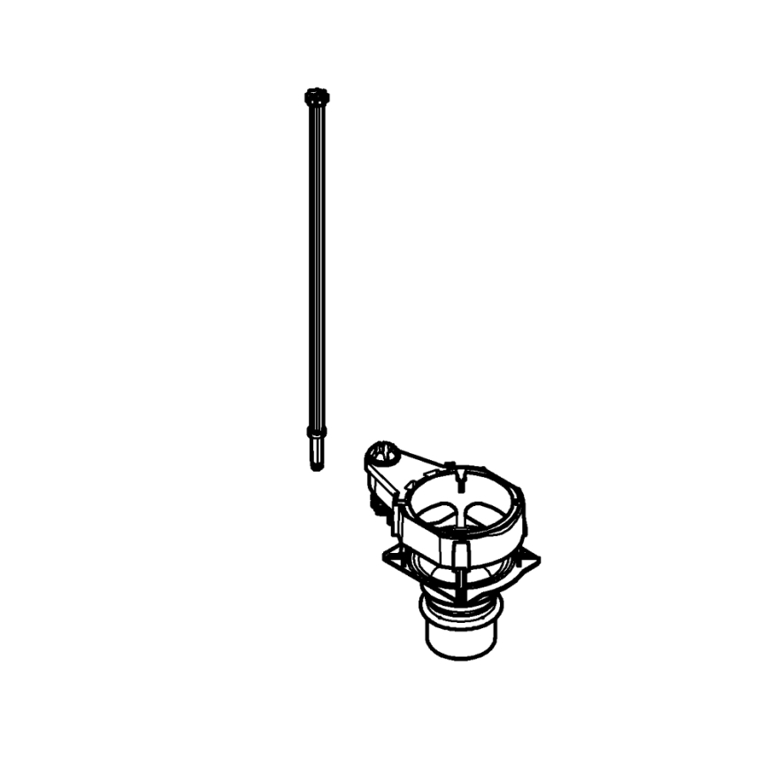 GROHE 42593000 - Ventielzitting voor spoelreservoir GD 2, wit