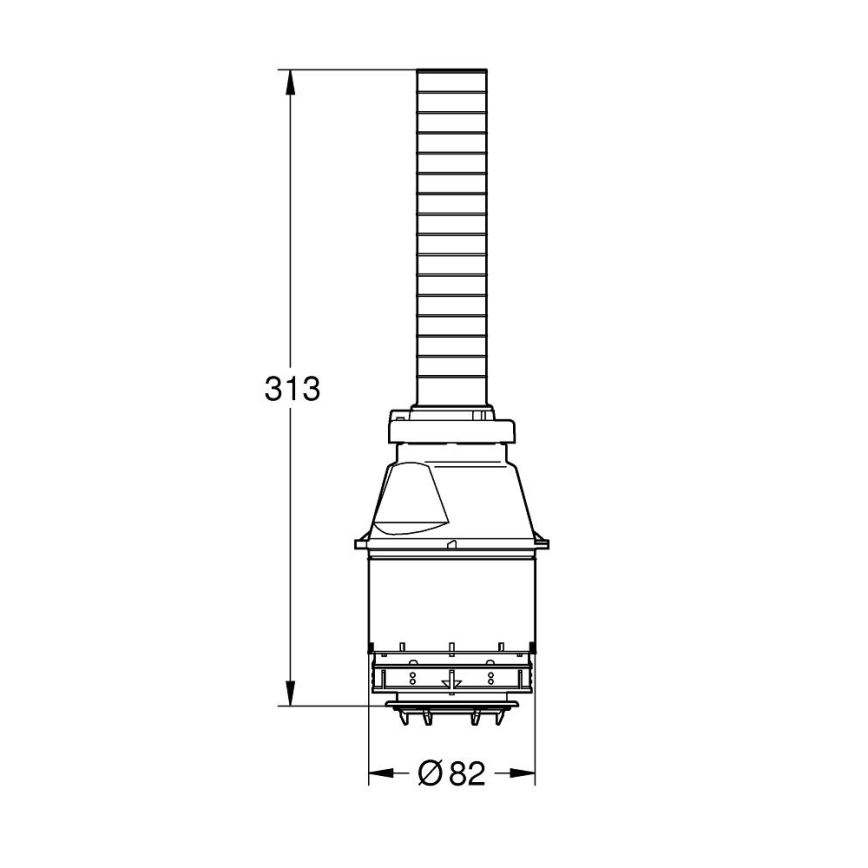 GROHE 43486000 - Servo-spoelventiel in glanzend chroom