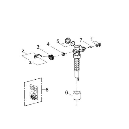 GROHE 43537000 - Vanne de remplissage chromée brillante