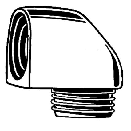 GROHE 45304000 - Coude de douche DN 15 × DN 15, chrome brillant