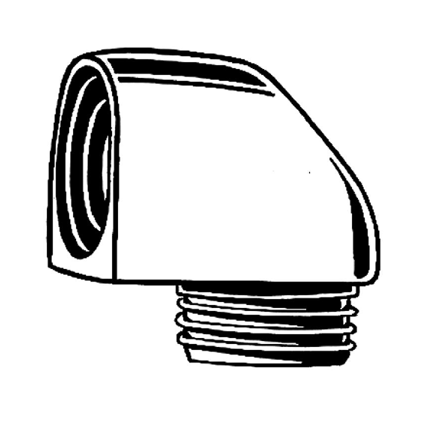 GROHE 45304000 - Douchebocht DN 15 × DN 15 glanzend chroom