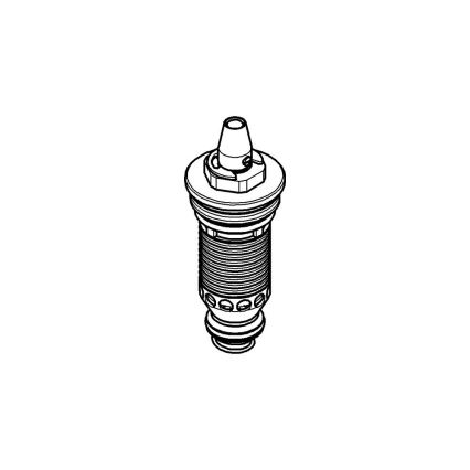GROHE 47019000 - Élément thermostatique GROHMIX DN 20 bimétallique, finition chrome brillant