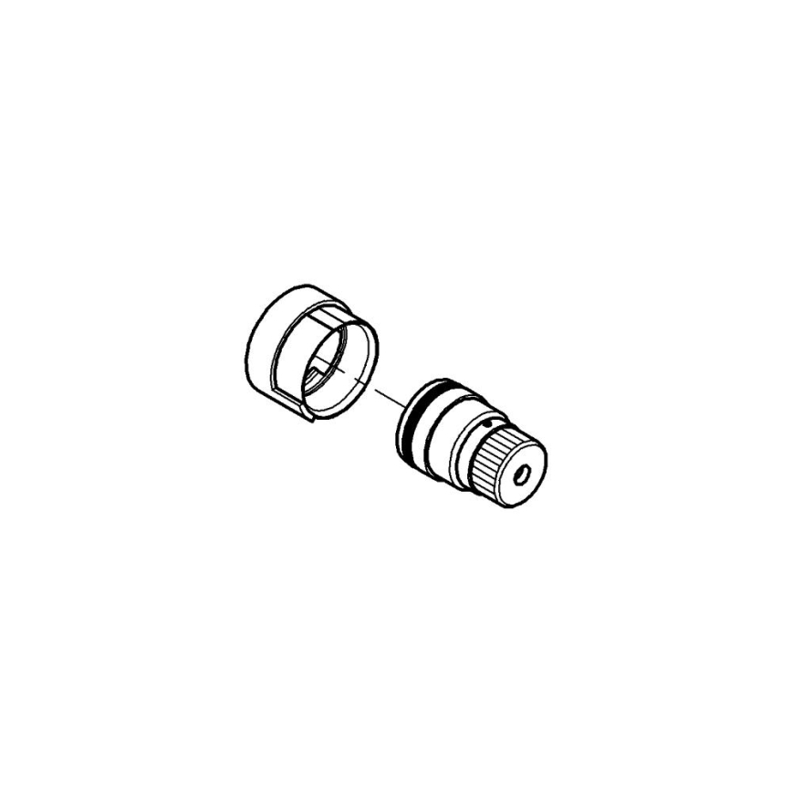 GROHE 47167000 - Bague de butée et écrou de réglage GROHTEMPGROHTHERM chromé