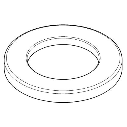 GROHE 48165000 - Plaque de base pour mitigeurs monocommande lavabo et bidet, chrome