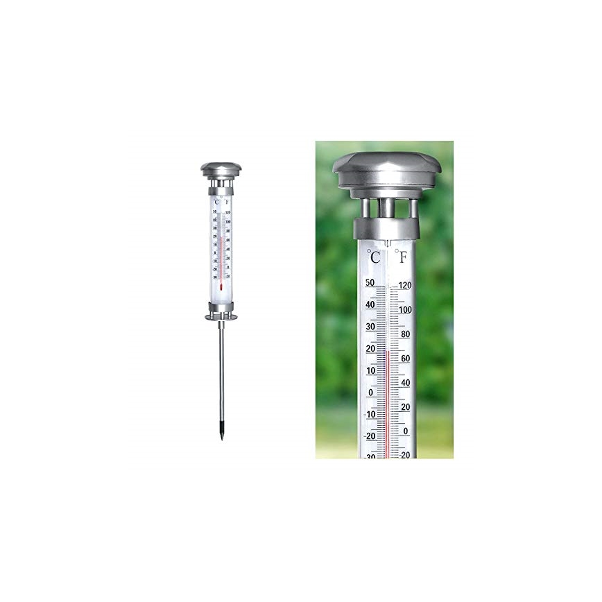 Grundig 89640 - Lampe solaire LED avec thermomètre 1xLED/1,2V IP44