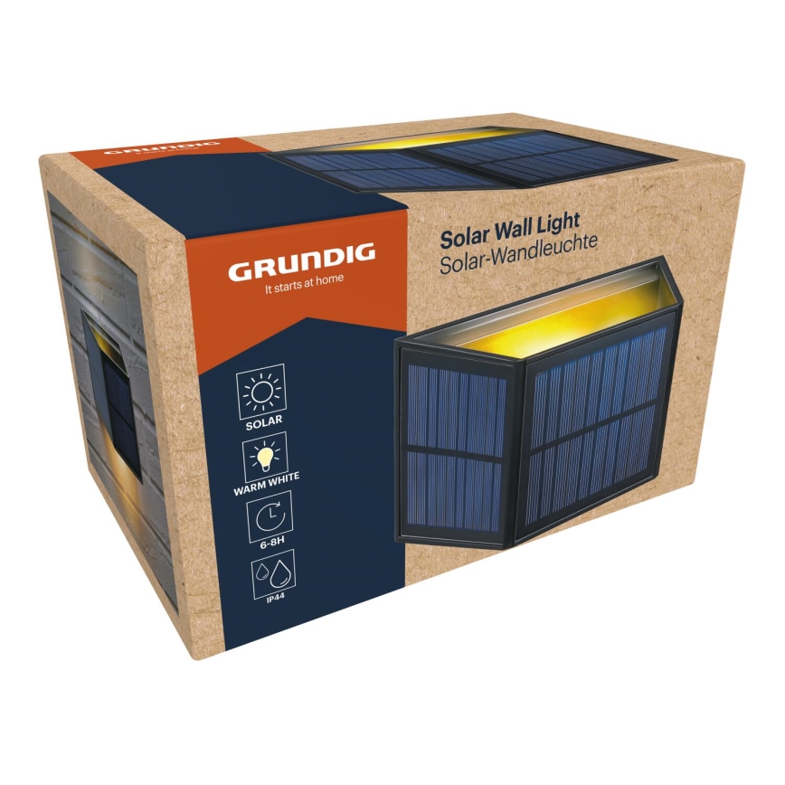 Grundig - Applique murale solaire à LED LED/3,7V 1800 mAh IP44