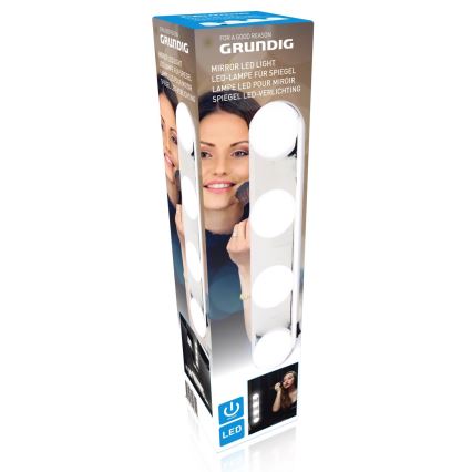 Grundig - Eclairage miroir 4xLED/4xAA