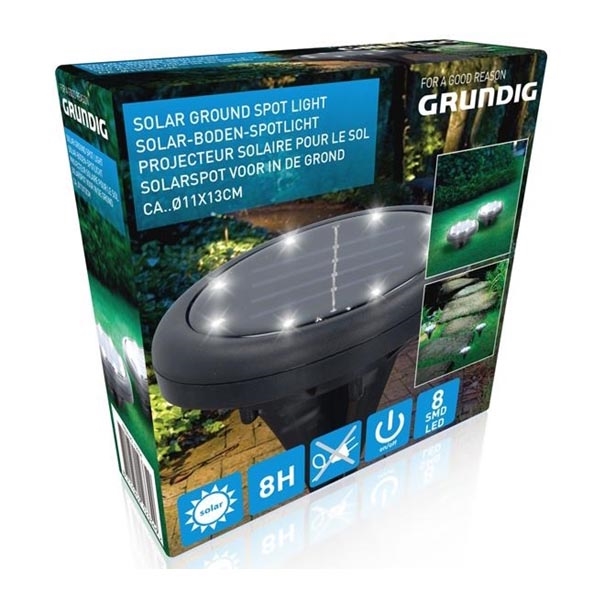 Grundig - Éclairage solaire 8xLED/1xAA 600 mAh