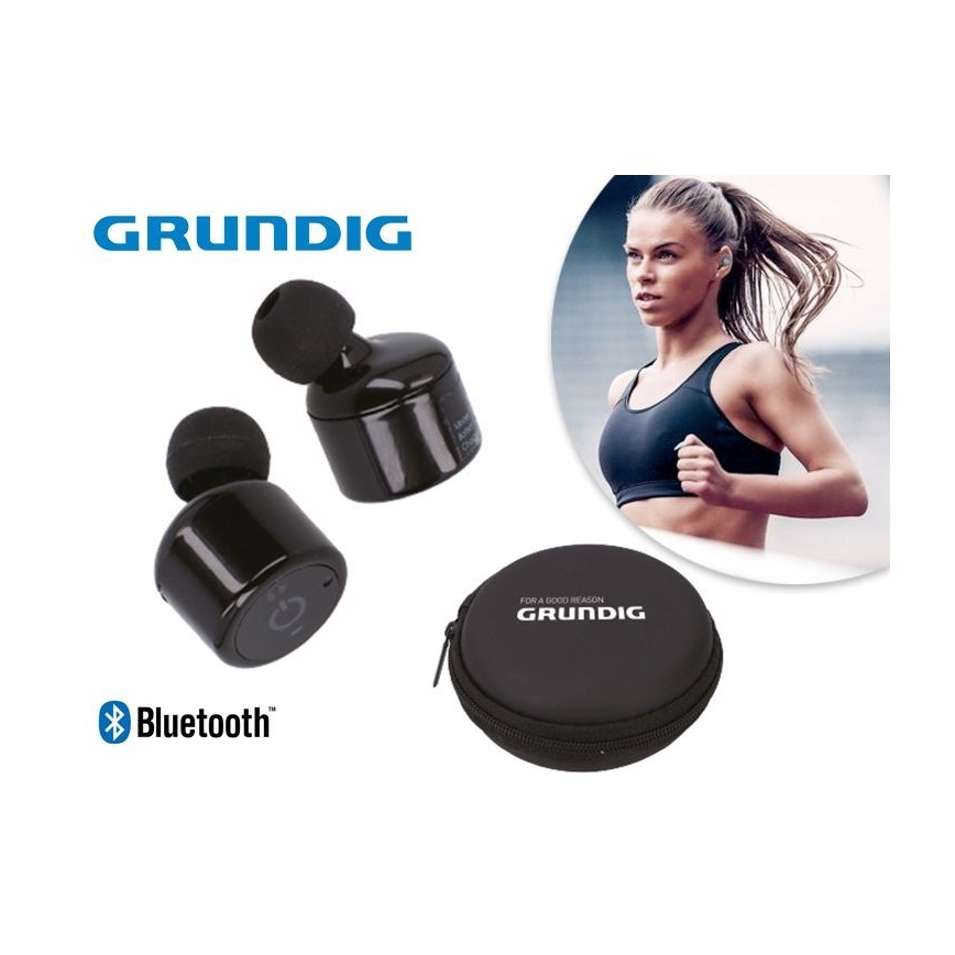 Grundig - Ecouteurs sans fil Bluetooth noir