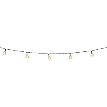 Grundig - Guirlande solaire à intensité variable 50xLED/8 fonctions 9,35m IP44 blanc chaud+Télécommande