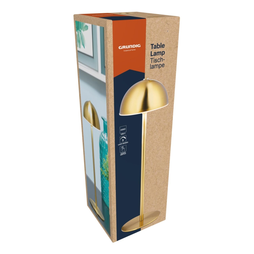 Grundig - Lampe de bureau tactile à LED/2W/5V 1200 mAh