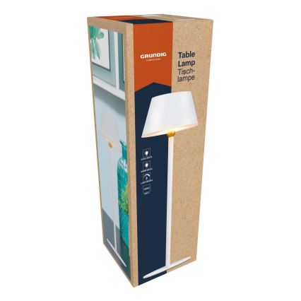 Grundig - Lampe de bureau tactile à LED/5V 1200 mAh