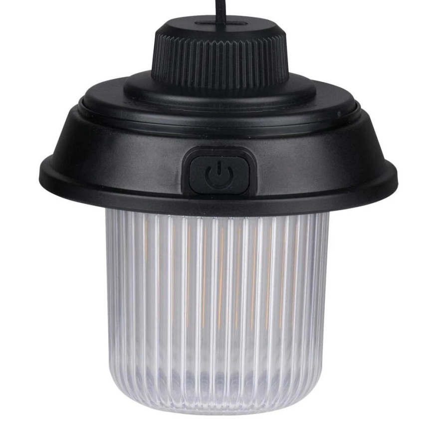 Grundig - Lampe de camping LED, 3×AA, 3000/4500/6000 K, IP44, noire