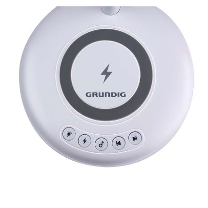 Grundig - LED tafellamp met draadloos opladen en luidspreker 3-in-1 LED/15W/5V