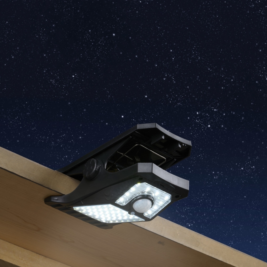 Grundig - LED-lamp op zonne-energie met een sensor CLIP-ON LED/9W/3,7V IP44