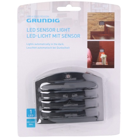 Grundig - LED Nachtlampje met lichtsensor 1xLED/230V