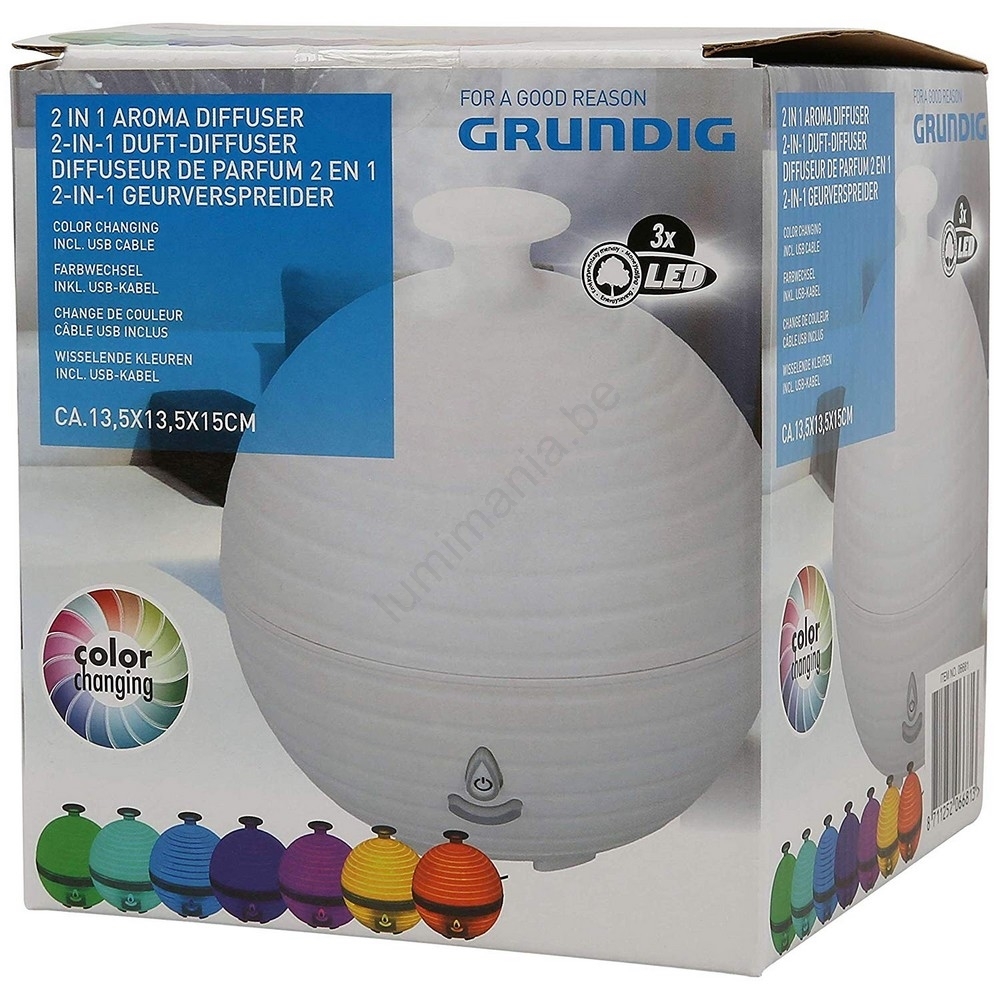 Grundig LED RGB Aroma diffuser 3xLED/USB Lumimania