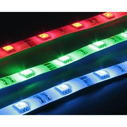 Grundig - LED RGB dimbare strip 5m LED/24W/230V + afstandsbediening IP44