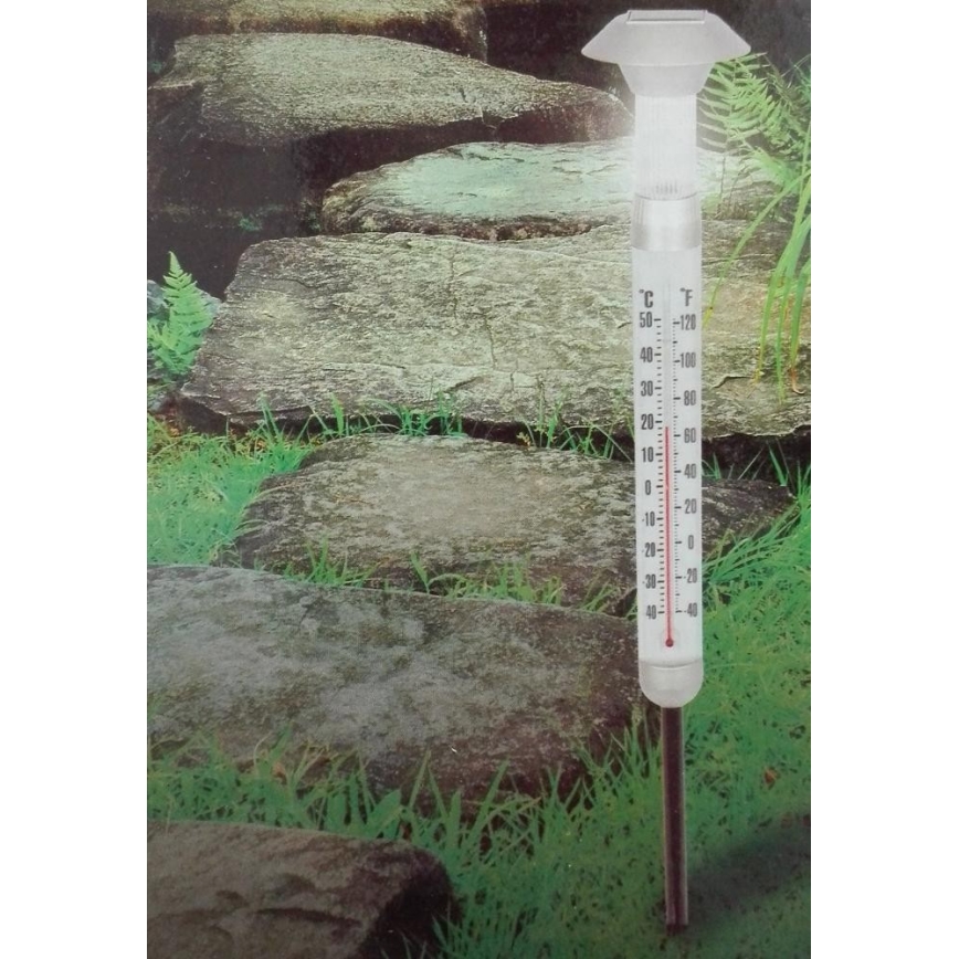 Grundig - LED Solar thermometer 1xAAA 600 mAh IP44