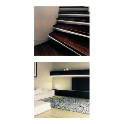 Grundig - LED Strip 2m LED/3xAA daglicht wit