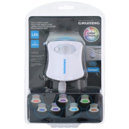 Grundig - LED WC Verlichting met een Sensor LED/3xAAA