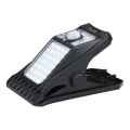 Grundig - LED Zonne-energie lamp met bewegings- en schemersensor CLIP-ON LED/9W/3,7V 1500 mAh IP44