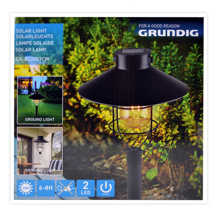 Grundig - LED Zonne-energie lamp LED/1,2V 600 mAh
