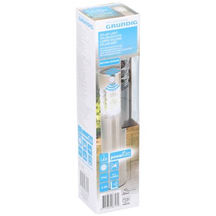 Grundig - LED Zonne-energie lamp met bewegings- en schemersensor LED/1,2V 600 mAh IP44
