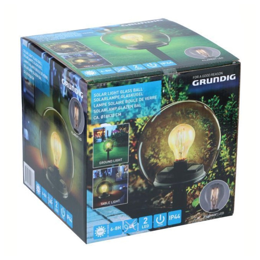 Grundig - LED Zonne-energie lamp LED/3,7V 500 mAh IP44