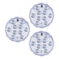 Grundig - Set van 3 dimbare RGBW LED-armaturen LED/3W/3xAAA IP65 + afstandsbediening