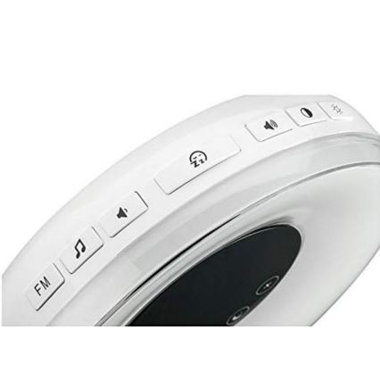 Grundig - Veilleuse RVB à intensité variable avec alarme et radio FM LED/5W/5V
