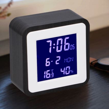 Grundig - Weerstation met LCD Scherm en Wekker 2xAA