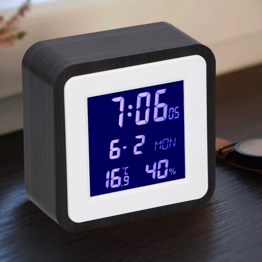 Grundig - Weerstation met LCD Scherm en Wekker 2xAA