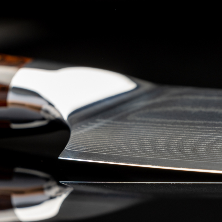 Gudaro - Couteau de chef damassé FENG 8, 67 couches d'acier, lame 20 cm