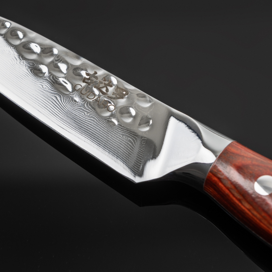 Gudaro - Couteau de cuisine damassé MIYABI 3,5, 67 couches d'acier, longueur 9,5 cm